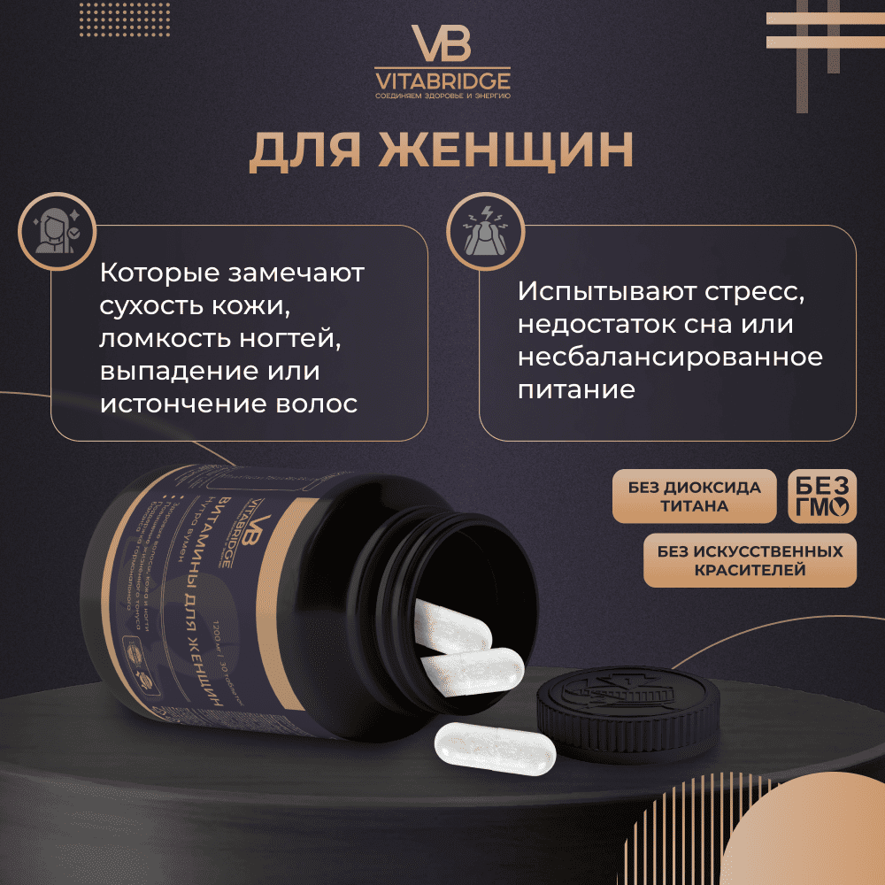 VITABRIDGE | ПРЕМИАЛЬНЫЙ КОМПЛЕКС ДЛЯ КОЖИ, ВОЛОС И НОГТЕЙ