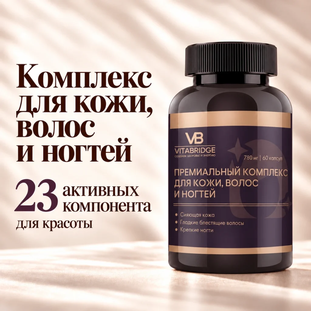 VITABRIDGE | ПРЕМИАЛЬНЫЙ КОМПЛЕКС ДЛЯ КОЖИ, ВОЛОС И НОГТЕЙ